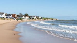 Southport coast near Royal Birkdale Golf Club for The Open.