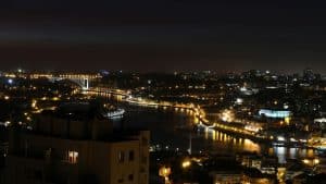 city during night