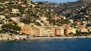 Scenic view of the French Riviera coastline near Monaco.