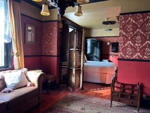 King Room with Sea View at Keats Green Hotel Shanklin, king bed, sofa bed and views over Sandown Bay