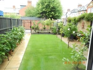 Private garden at The Rutlands B&B, a quiet outdoor spot a short walk from Windsor town centre