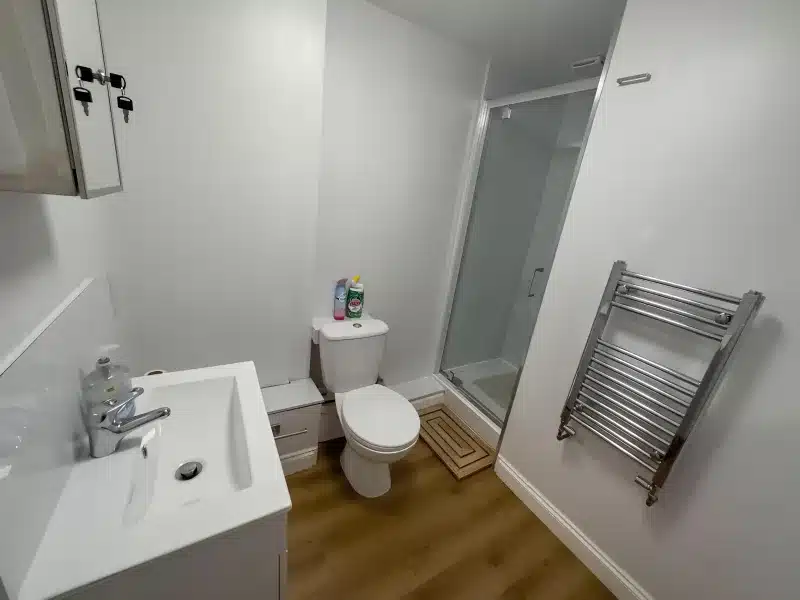 A bathroom at The Vintage Inn in Wellington.