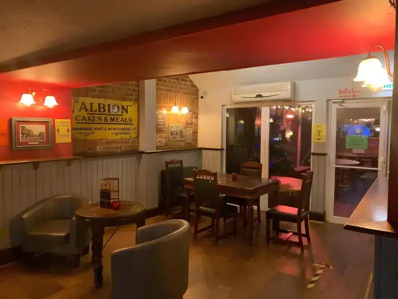 A dining area at The Vintage Inn.