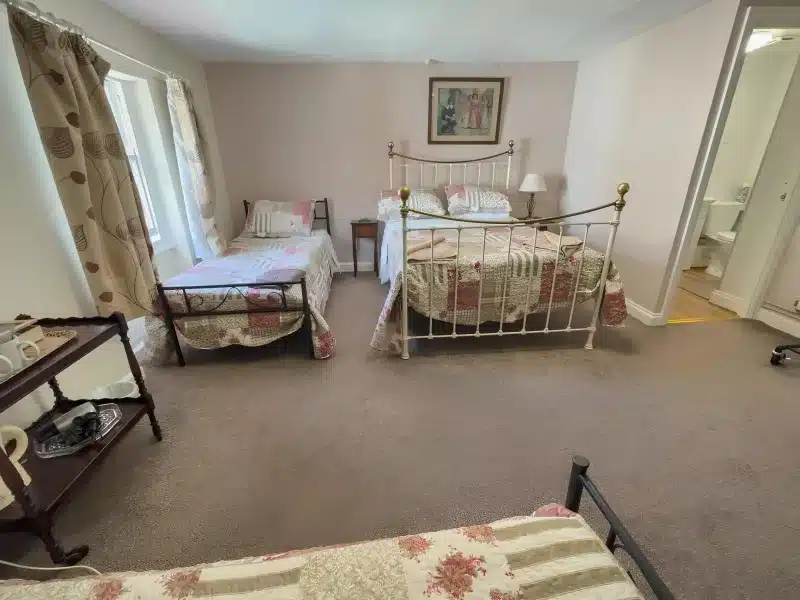 A guest bedroom at The Vintage Inn in Wellington.