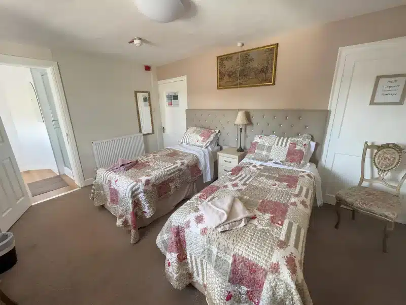 A guest bedroom at The Vintage Inn in Wellington.