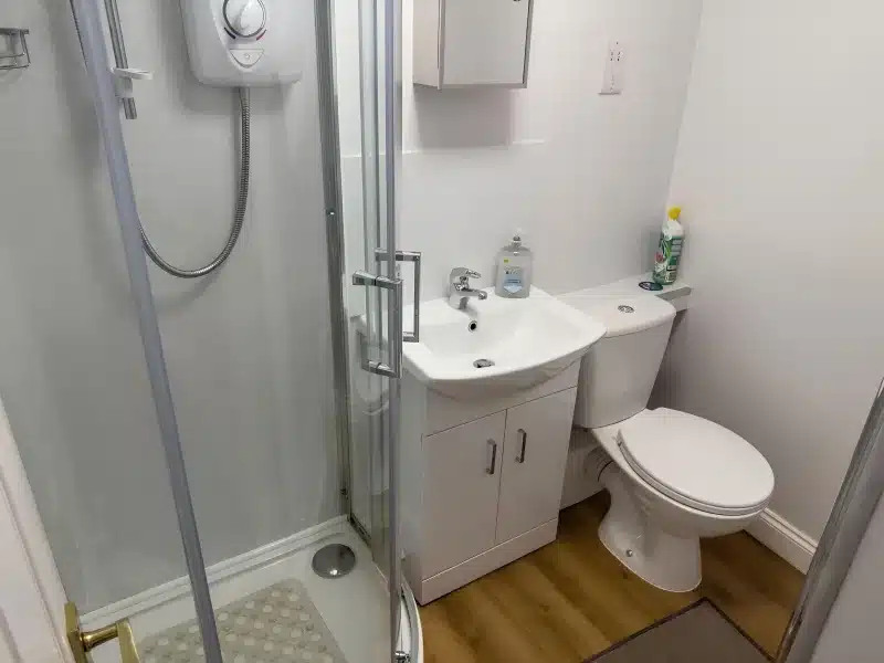 A bathroom at The Vintage Inn in Wellington.