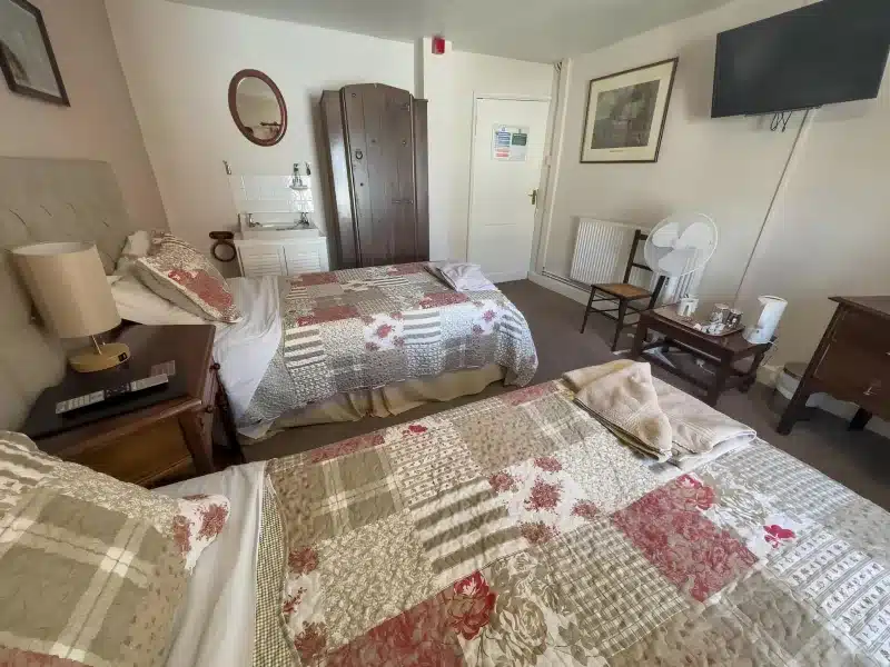 A guest bedroom at The Vintage Inn in Wellington.