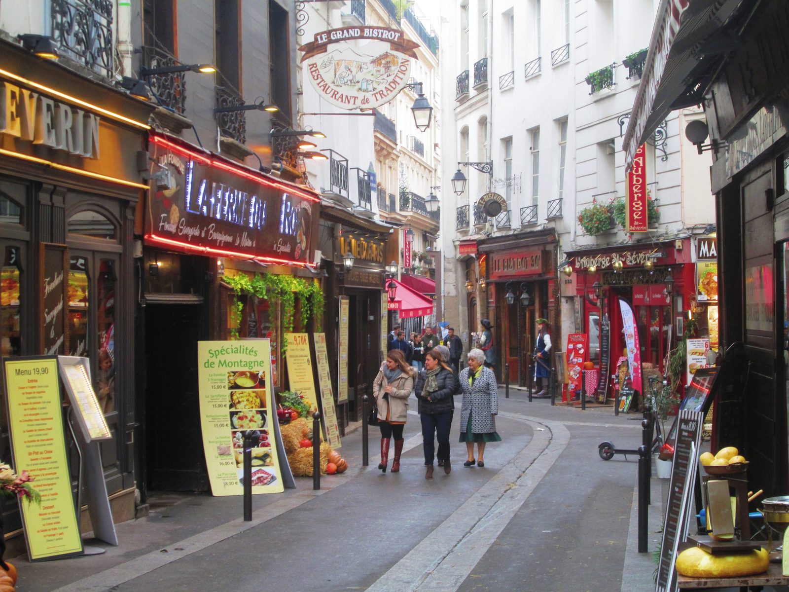 Rue Saint-Séverin in the Latin Quarter, Paris