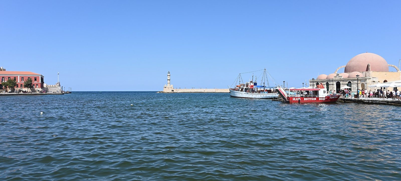 The old harbour in Chania, Crete